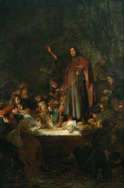 Carel fabritius The Raising of Lazarus Norge oil painting art